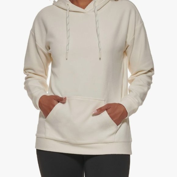 Marc New York Tops - Marc New York Ivory Ribbed Cozy Hoodie Size Small